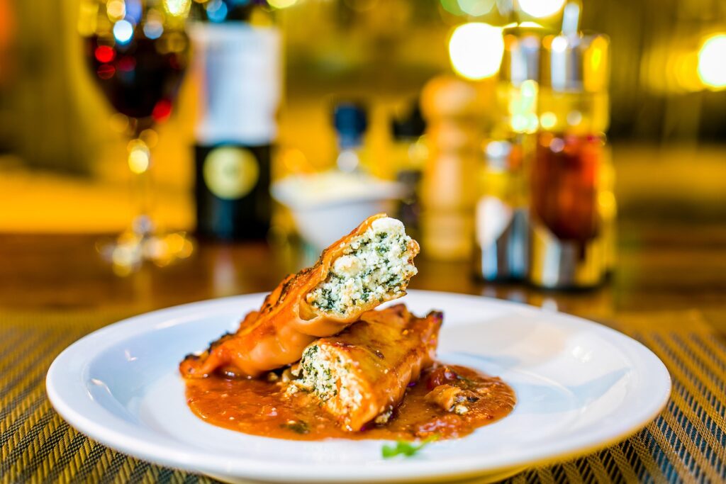 Gourmet Menü mit passenden Weinen