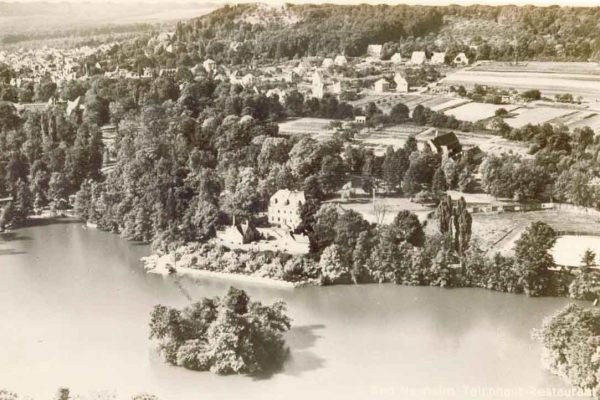 Postkarte vom Teichhaus Bad Nauheim