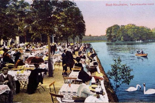 Postkarte vom Teichhaus Bad Nauheim