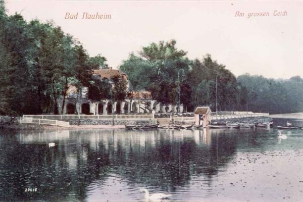 Postkarte vom Teichhaus Bad Nauheim