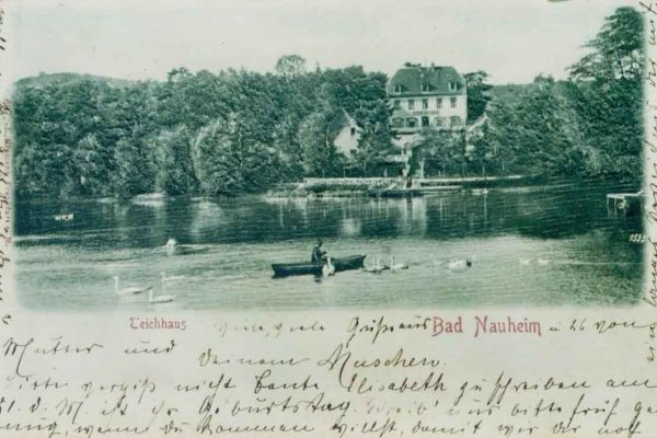 Postkarte vom Teichhaus Bad Nauheim