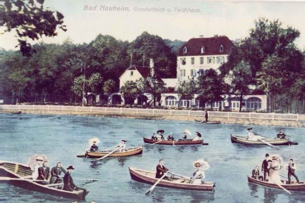 Postkarte vom Teichhaus Bad Nauheim
