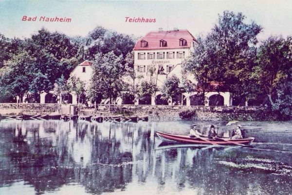 Postkarte vom Teichhaus Bad Nauheim